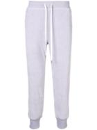 Ami Alexandre Mattiussi Ami Paris Velvet Trackpants - Purple