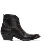 Golden Goose Deluxe Brand Black 'young' Cowboy Ankle Boots -