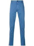 Armani Jeans - Slim-fit Chinos - Men - Cotton/spandex/elastane - 48, Blue, Cotton/spandex/elastane