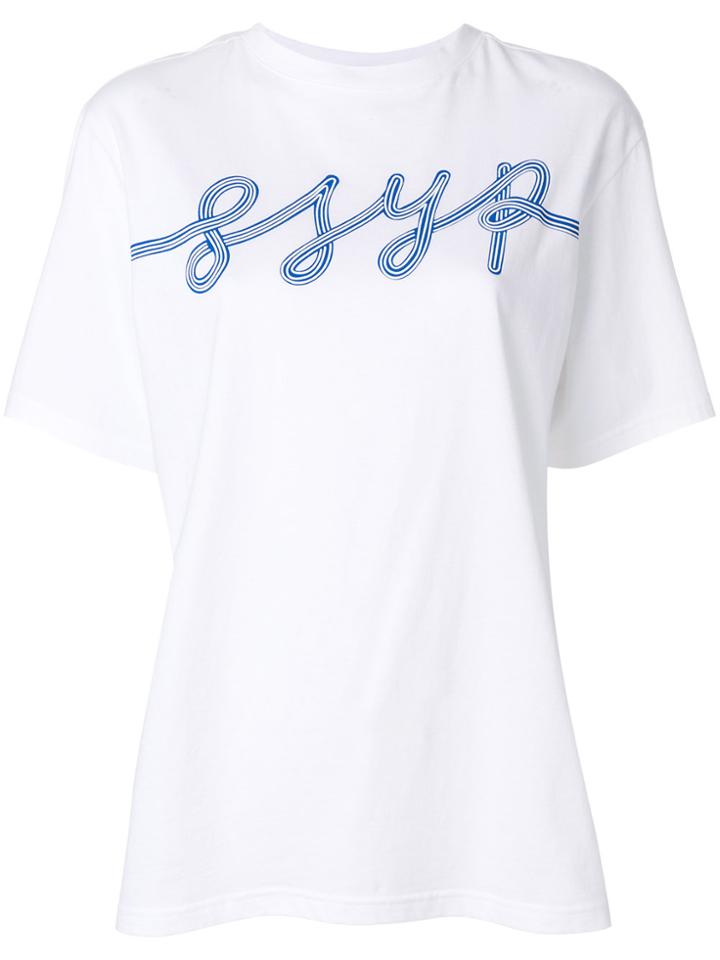 Sjyp Logo Printed T-shirt - White