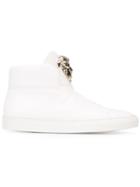 Versace Medusa Hi-top Sneakers, Women's, Size: 39, White, Leather/rubber/metal Other