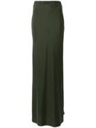 A.f.vandevorst Floor-length Skirt, Women's, Size: 34, Green, Spandex/elastane/lyocell