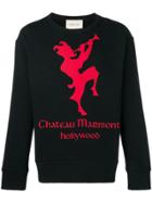Gucci Sweatshirt With Chateau Marmont Print - Black
