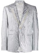 Philipp Plein Metallic Sheen Blazer - White