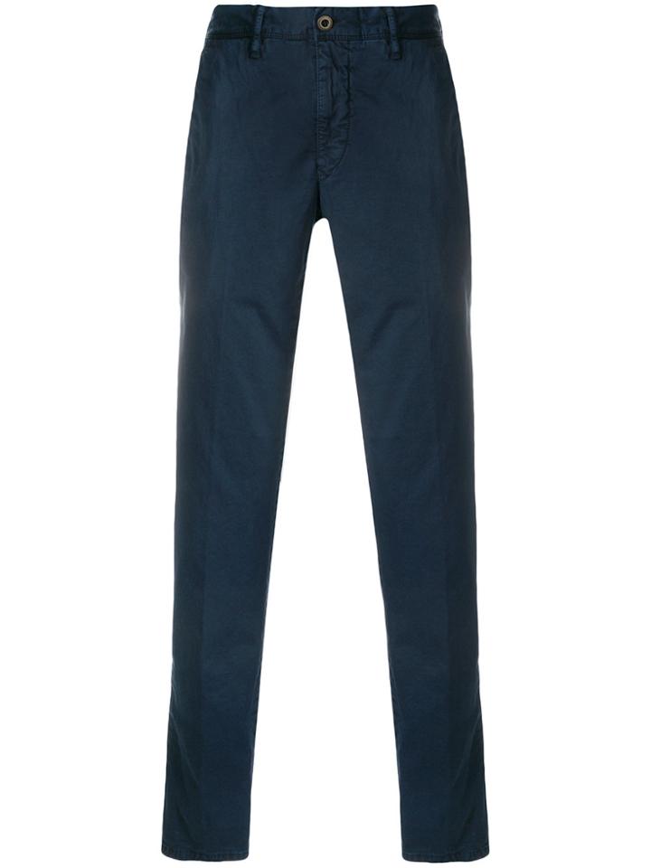 Incotex Straight Leg Chinos - Blue