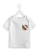Burberry Kids Check Pocket T-shirt, Infant Boy's, Size: 6 Mth, White