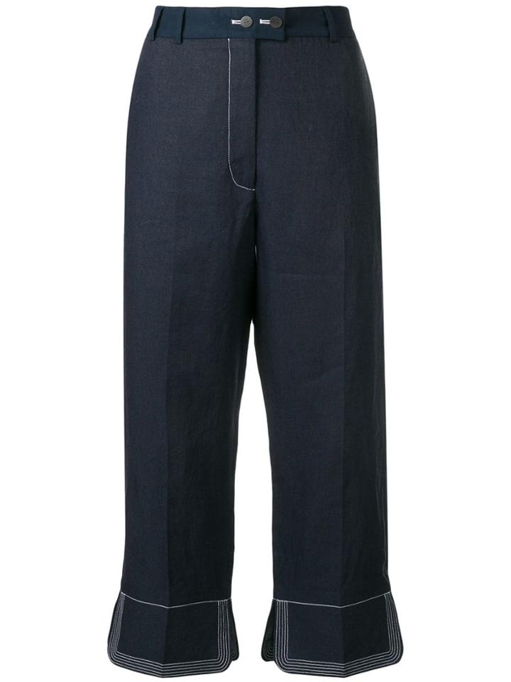 Loewe Cropped Trousers - Blue