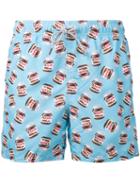 Mc2 Saint Barth - Gustavia Swim Shorts - Men - Polyamide/polyester/spandex/elastane - S, Blue, Polyamide/polyester/spandex/elastane