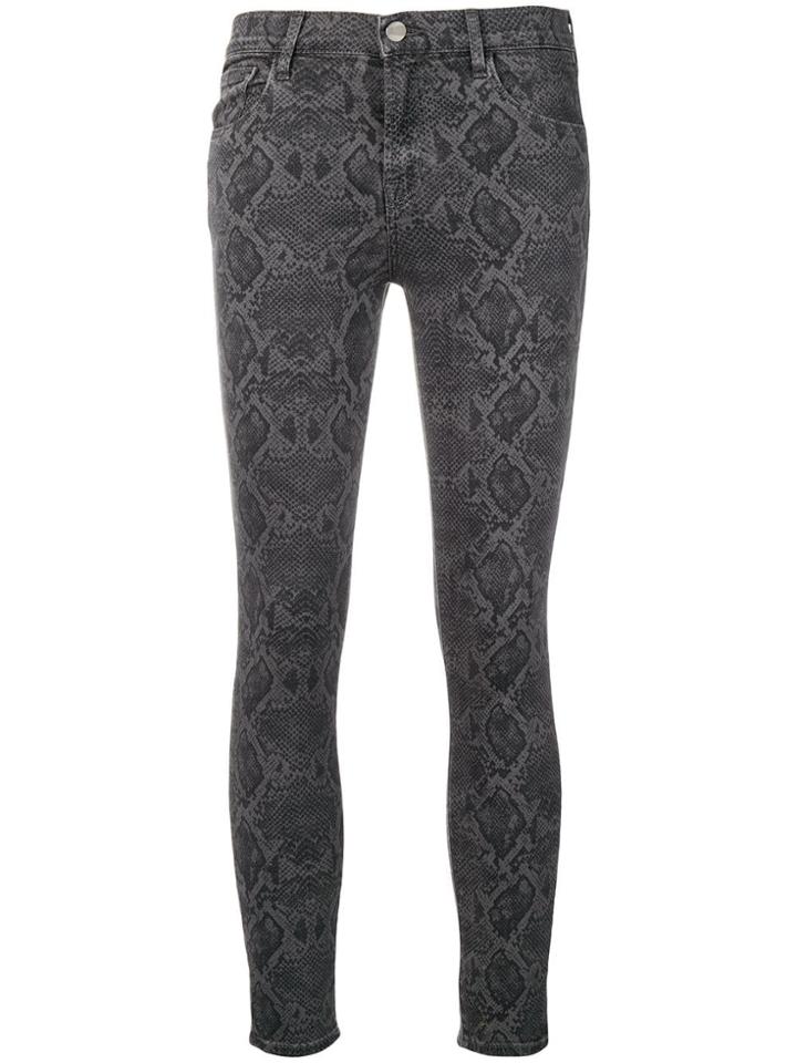 J Brand Mid-rise Cropped Trousers - Grey