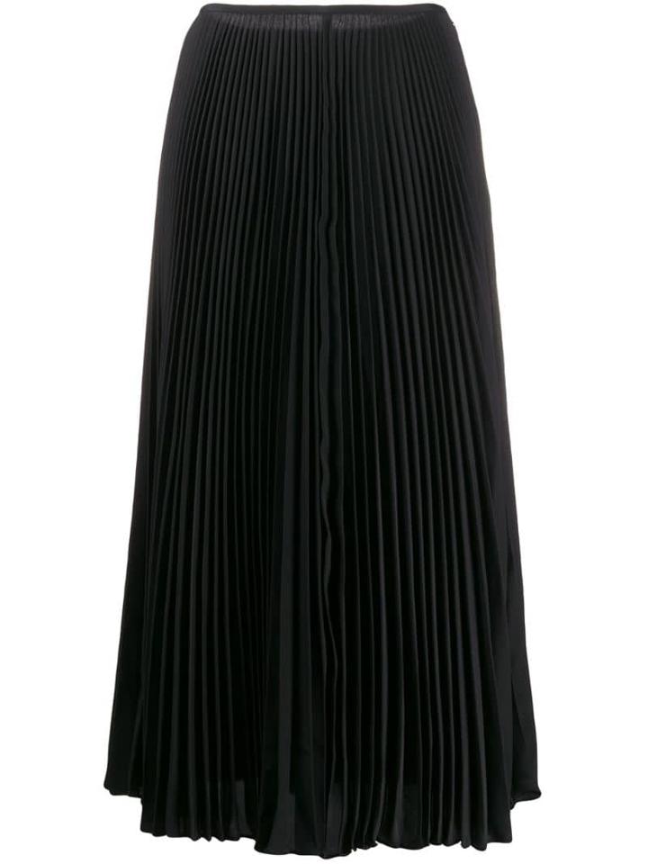 Joseph High-waisted Pleated Skirt - Black