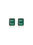Shay Emerald Stud Earrings - Green
