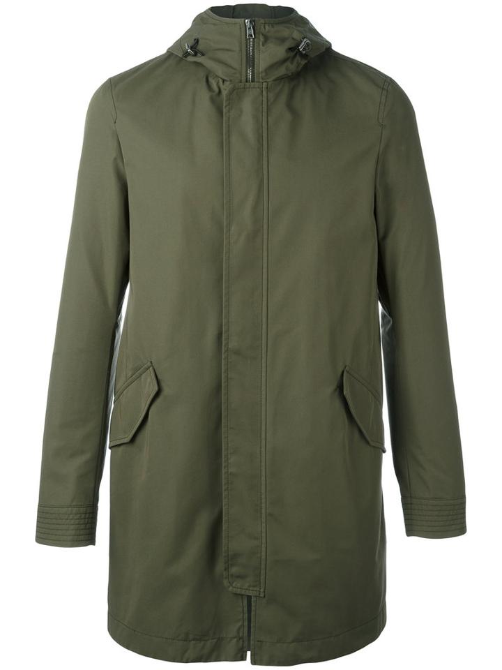 Herno - Hooded Parka - Men - Cotton/polyamide/polyester/modal - 54, Green, Cotton/polyamide/polyester/modal