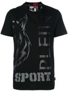 Plein Sport Tiger Slogan T-shirt - Black