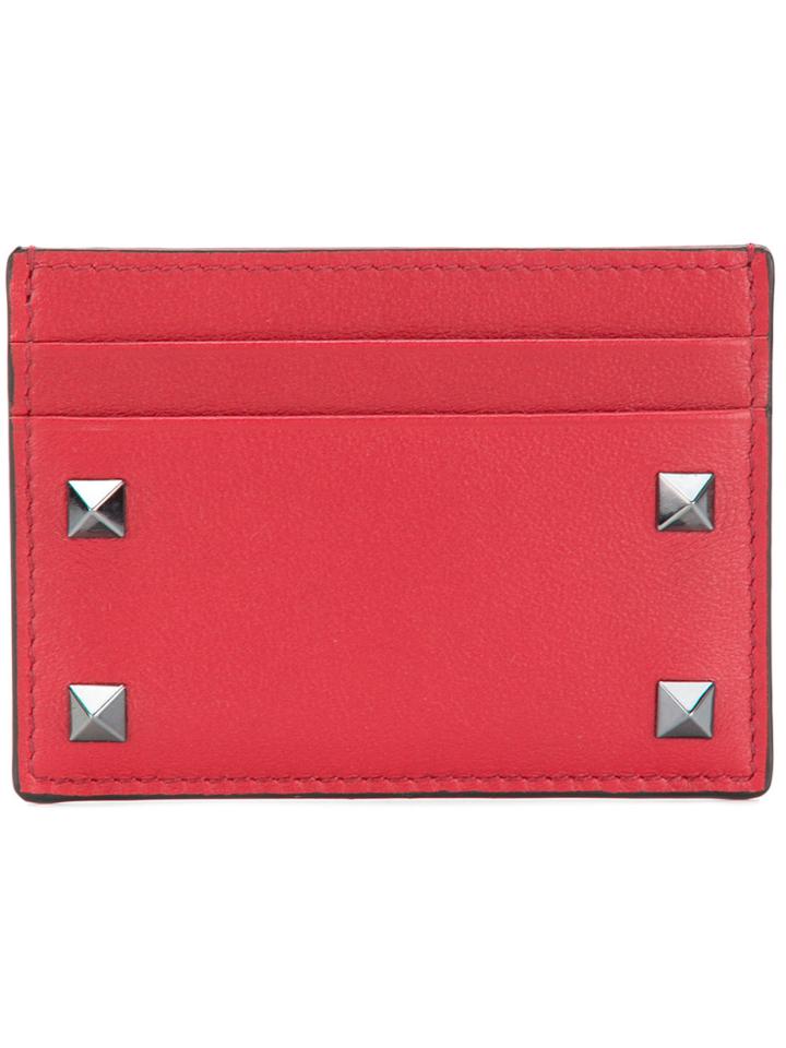 Valentino Front Printed Cardholder - Red