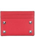 Valentino Front Printed Cardholder - Red
