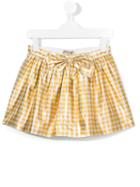 Hucklebones London - Gingham Gathered Skirt - Kids - Silk/lurex - 8 Yrs, Grey