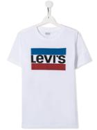 Levi's Kids Teen Logo Stamp T-shirt - White