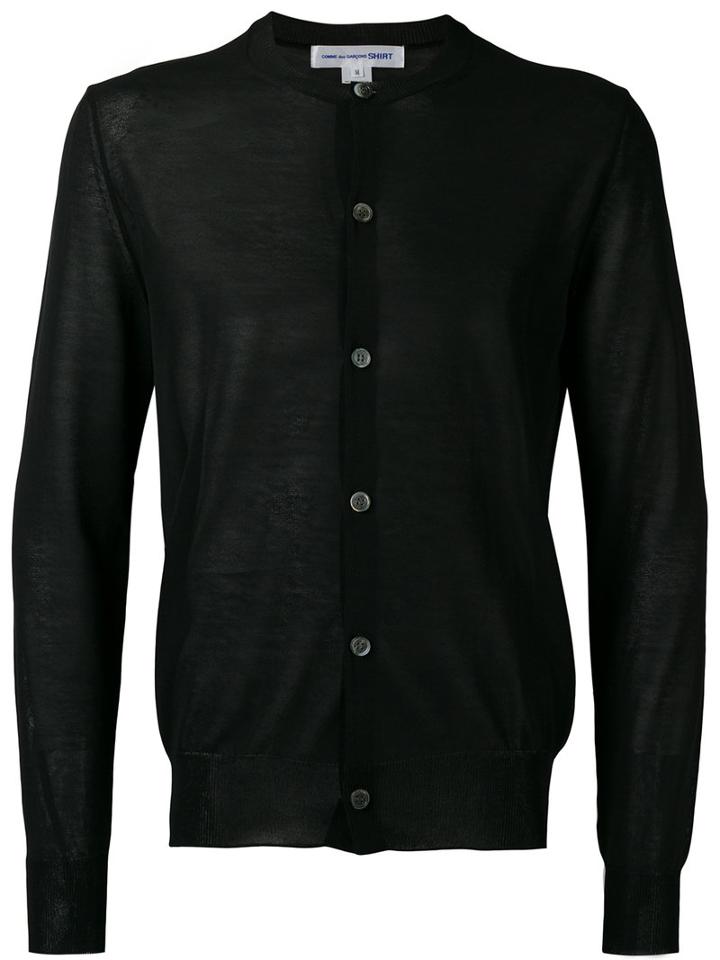 Comme Des Garçons Shirt - Knitted Cardigan - Men - Cotton/acrylic/nylon - M, Black, Cotton/acrylic/nylon