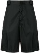 Prada Concealed Front Shorts - Black