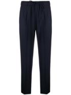 Max Mara Cropped Tailored Trousers - Blue