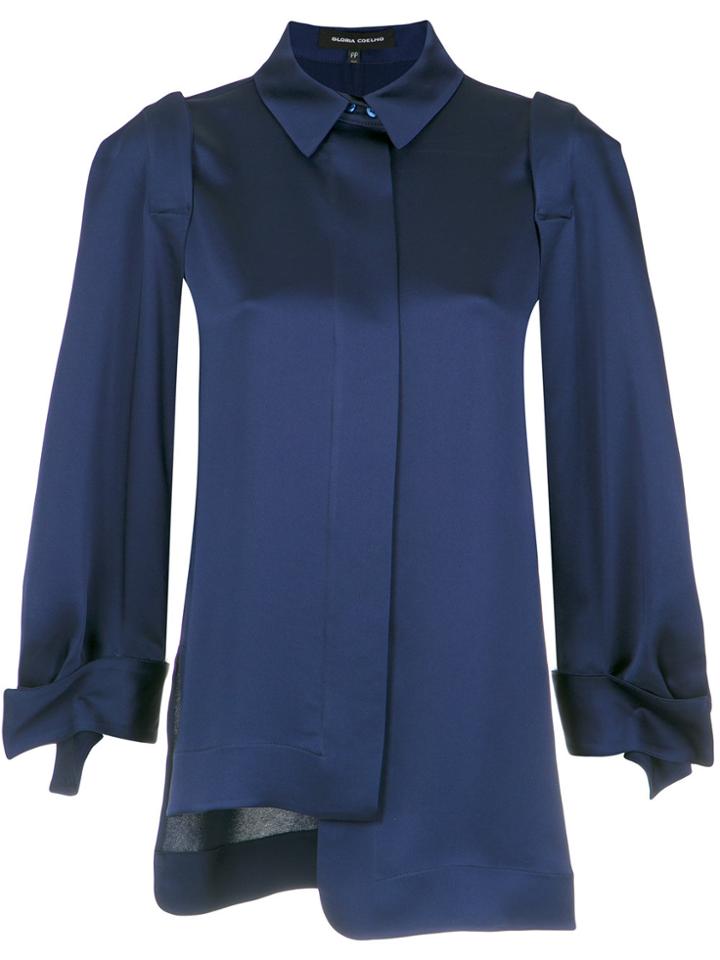 Gloria Coelho Detachable Sleeves Shirt - Blue