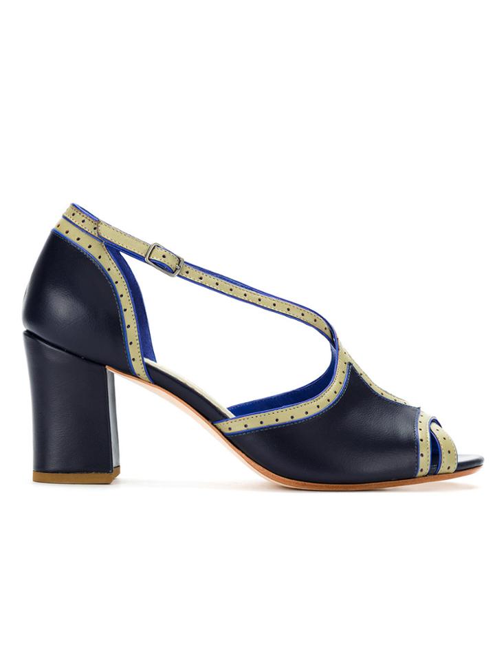 Sarah Chofakian Contrasting Pumps - Blue