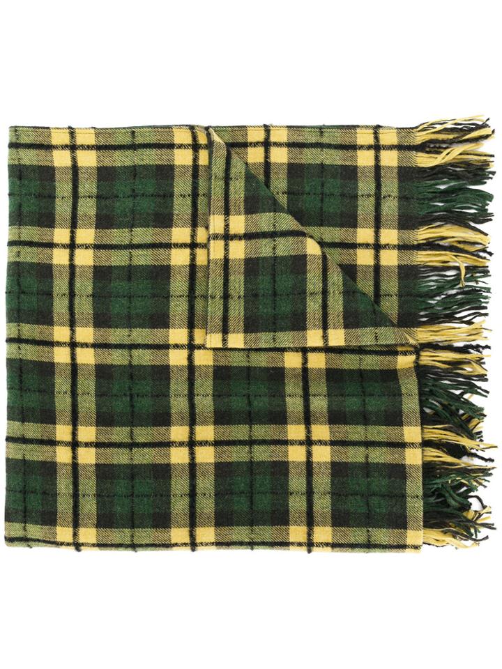 Our Legacy Checked Scarf - Green