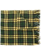 Our Legacy Checked Scarf - Green