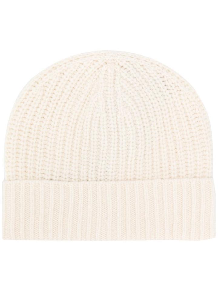 Iris Von Arnim Cashmere Knit Beanie - White