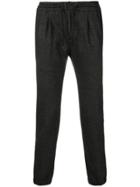 Incotex Textured Elasticated Waist Trousers - Grey