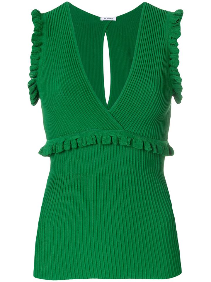 P.a.r.o.s.h. Fitted Ruffle Top - Unavailable