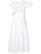 Goen.j One Shoulder Midi Dress - White