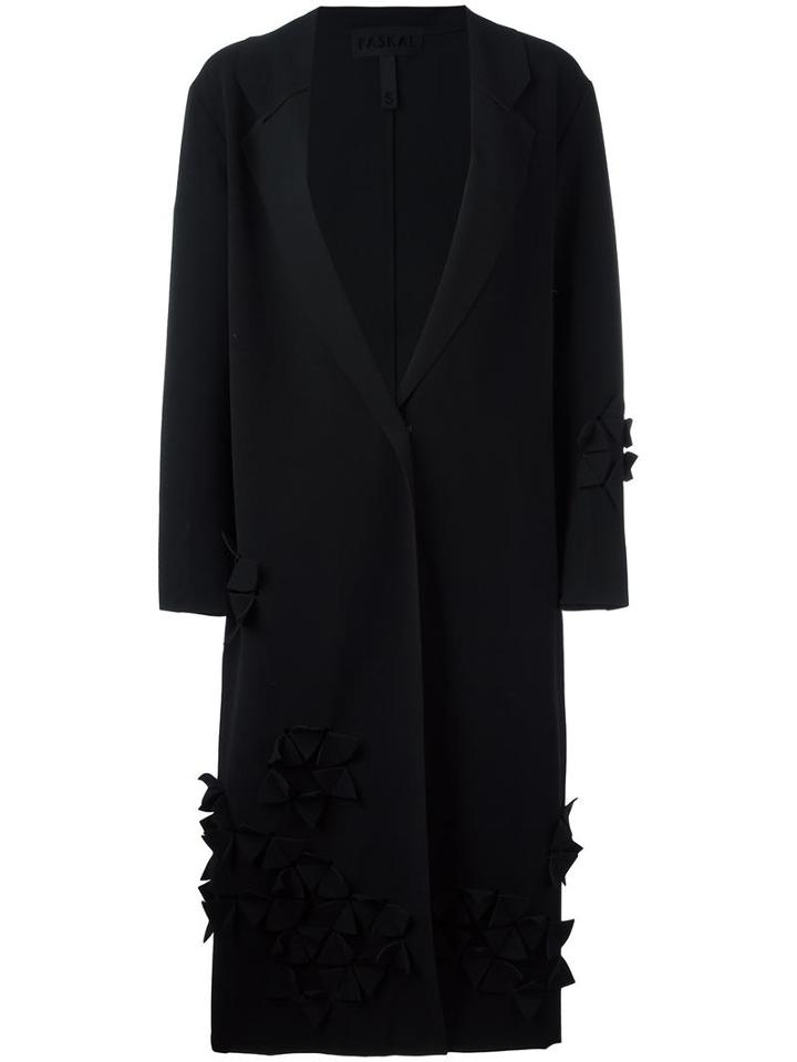 Paskal Embellished Coat, Women's, Size: Small, Black, Polyester/wool/viscose