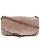 Tagliovivo Woven Flap Shoulder Bag - Brown