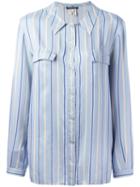 Giorgio Armani Vintage Striped Shirt, Women's, Size: 42, Blue