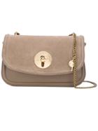 See By Chloé 'lois' Shoulder Bag, Women's, Grey, Cotton/leather/suede