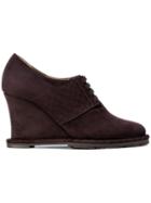 Bottega Veneta Wedge Lace-up Shoes - Brown