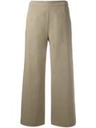 Fabiana Filippi Wide Leg Cropped Trousers, Women's, Size: 40, Nude/neutrals, Cotton/spandex/elastane