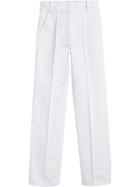 Burberry Cotton Drill High-waisted Trousers - White
