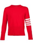 Thom Browne 4-bar Short Cashmere Pullover - Red