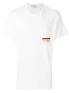 Salvatore Ferragamo Striped Pocket T-shirt - White