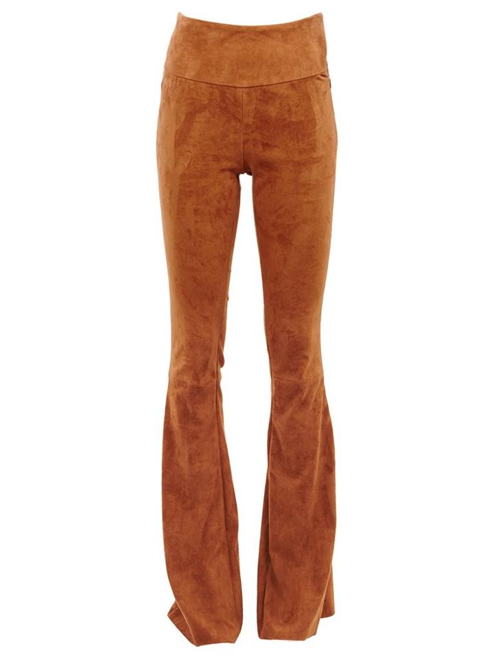 Drome Flared Trousers, Women's, Size: Xs, Brown, Leather