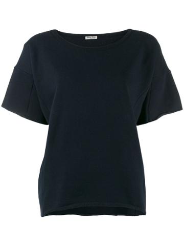Miu Miu Pre-owned Shortsleeved Sweatshirt - Blue