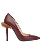 Fendi Pointed Toe Pumps - Red