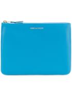 Comme Des Garçons Wallet Zipped Coin Purse - Blue