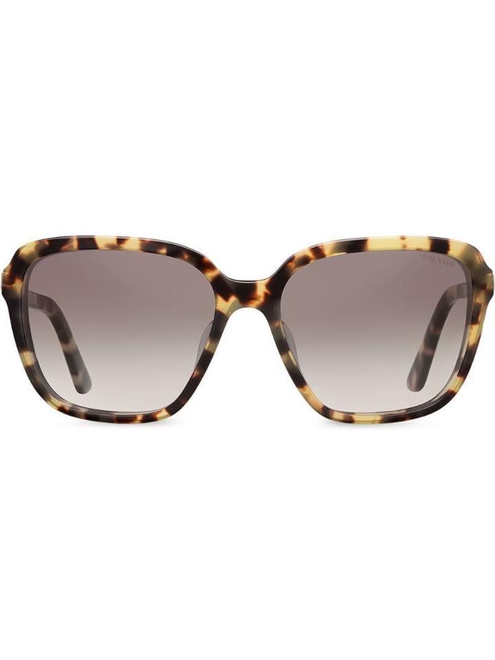 Prada Oversized Tortoise-shell Sunglasses - Brown
