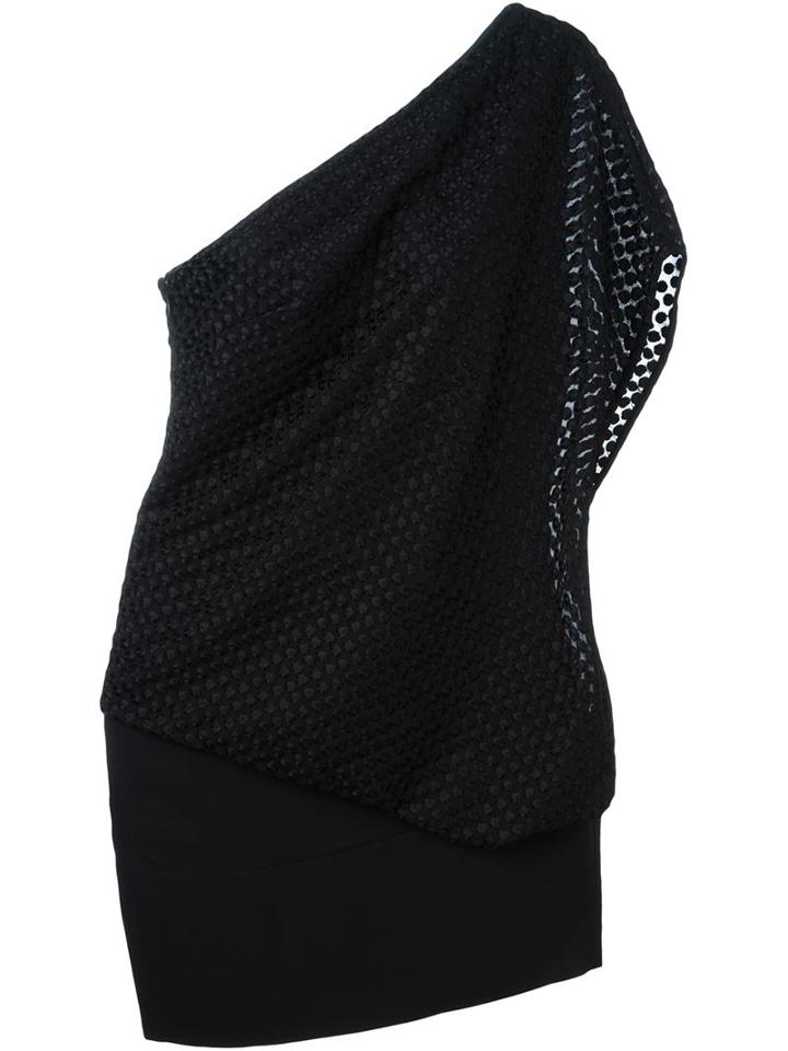 Jay Ahr Asymmetric Draped Dress