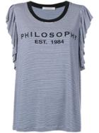 Philosophy Di Lorenzo Serafini Contrast Logo T-shirt - Blue