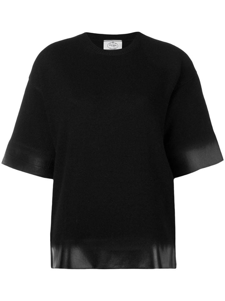 Prada Gradient Knit Jumper - Black