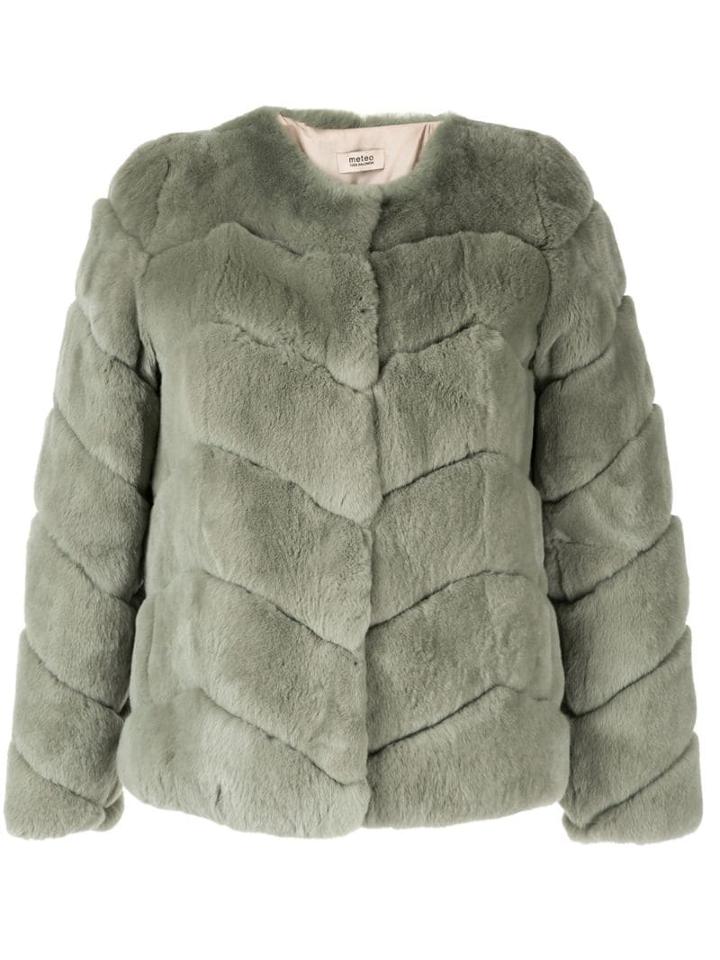 Yves Salomon Meteo Chevron Jacket - Green